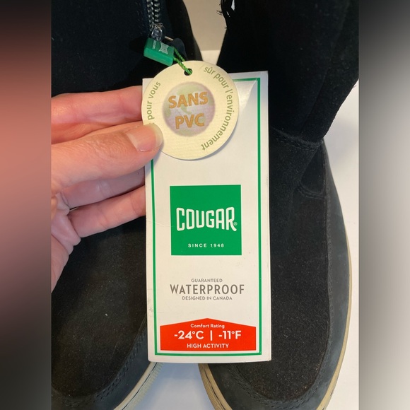 Cougar Dresden black waterproof boots lined for cold temps women’s 11 - Picture 3 of 7